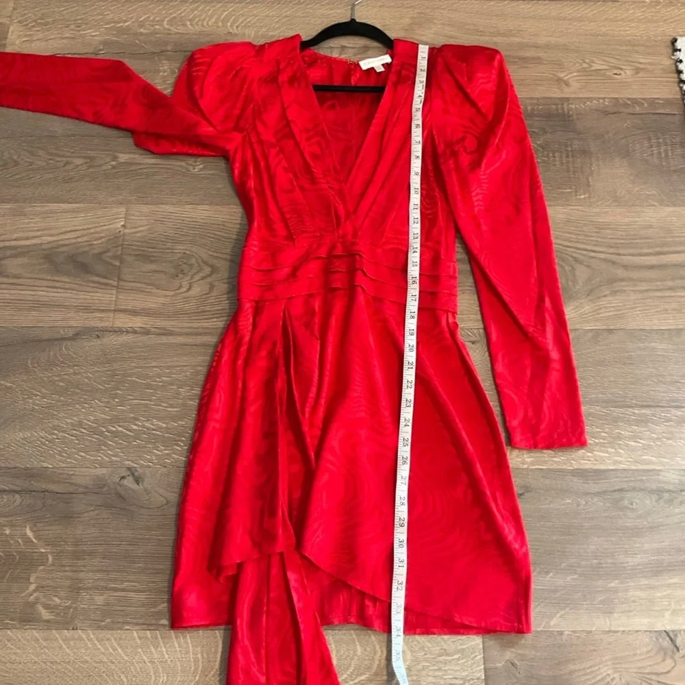 Ronny Kobo Collection Vibrant Red Asymmetrical Dress - Picture 11 of 13